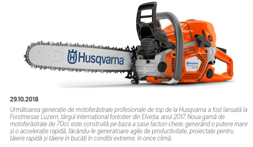 Motoferastrau Husqvarna 572 XP - imagine 2